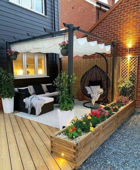 Small Patio Garden, Back Garden Design, Backyard Renovations, Small Backyard Gardens, Garden Wallpaper, Patio Garden Design, Outdoor Gardens Design, Backyard Inspo, Backyard Garden Design