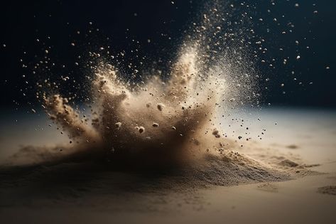 Dust In The Air, Sand Particles, Dust Explosion, Red Bull Rampage, Gladiator Arena, Floating In The Air, Polygon Modeling, Hublot Big Bang, Shock Wave