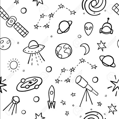 Space Objects, Soft Tattoo, Space Doodles, Planet Drawing, Cosmos Space, Space Astronomy, Flying Saucers, Background Space, Space Drawings