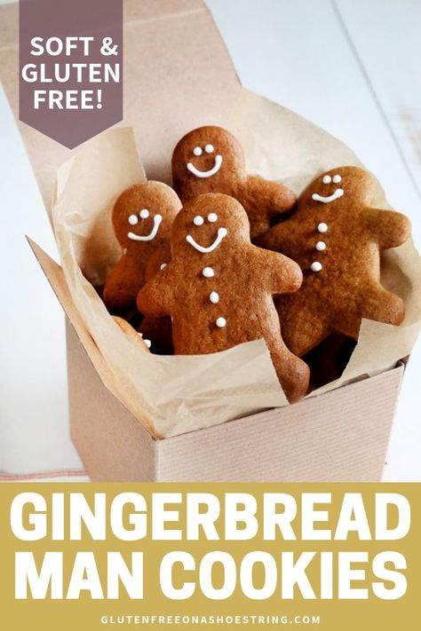 Gluten Free Chewy Gingerbread Cookies, Gluten Free Gingerbread Men Cookies, Gingerbread Cookies Gluten Free, Gluten Free Gingerbread Men, Gluten Free Gingerbread Cookies, Gluten Free Christmas Recipes, Cookies Sans Gluten, Drop Cookie, Gluten Free Gingerbread