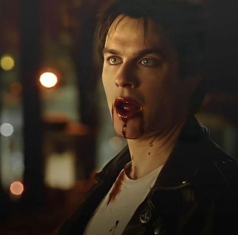 Damon Vampire Face, Damon Salvatore Vampire Face, Damon Salvatore Aesthetic, Salvatore Aesthetic, Vampire Diaries Books, Ian Somerhalder Vampire Diaries, Damon Salvatore Vampire Diaries, Vampire Diaries Wallpaper, Vampire Diaries Damon