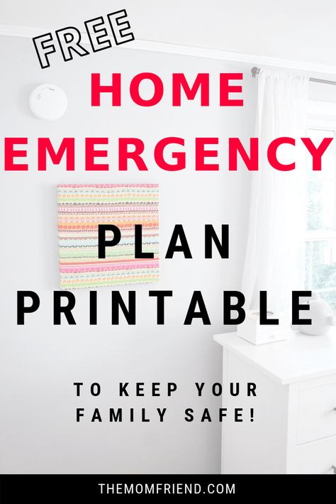 Emergency Escape Plan, Family Safety Plan, Family Emergency Plan, Evacuation Plan, Family Safety, Family Emergency, Escape Plan, Emergency Plan, Disaster Preparedness