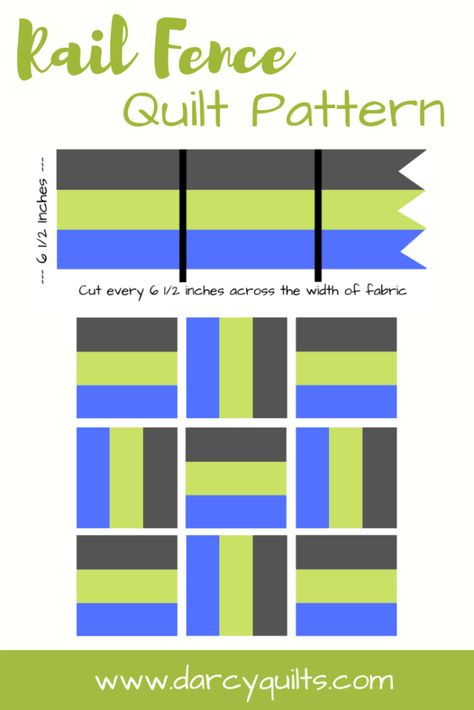 Fence Quilt Pattern, Rail Fence Quilts, Simple Quilting, Strip Quilt Patterns, Rail Fence Quilt, Jelly Roll Quilt, Charity Quilts, Jelly Roll Quilts, Jelly Roll Quilt Patterns