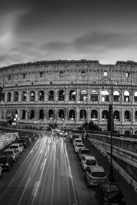 Black and white long exposure Made in Italy stickers Rome Colosseum Rome Black And White Aesthetic, Black Esthetics, Rome Black And White, Italy Stickers, Restaurant Pics, Rome Photography, Rome Colosseum, Day Makeup Looks, Day Aesthetic