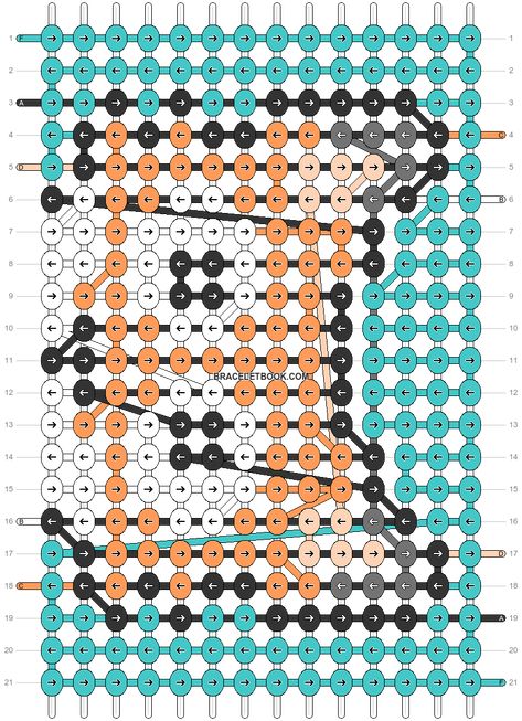 Alpha pattern #76980 | BraceletBook Bracelet Model, Pattern Bracelet, Pet Fox, Gongs, Alpha Pattern, Bettering Myself, Alpha Patterns, Friendship Bracelet Patterns, Bracelet Patterns