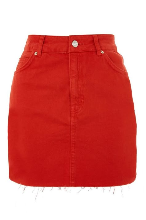 Red Denim Skirt, Tall Skirt, Jean Skirt Outfits, Rok Mini, Denim Miniskirt, Denim Skirt Outfits, Red Denim, Red Mini Skirt, Rock Outfit