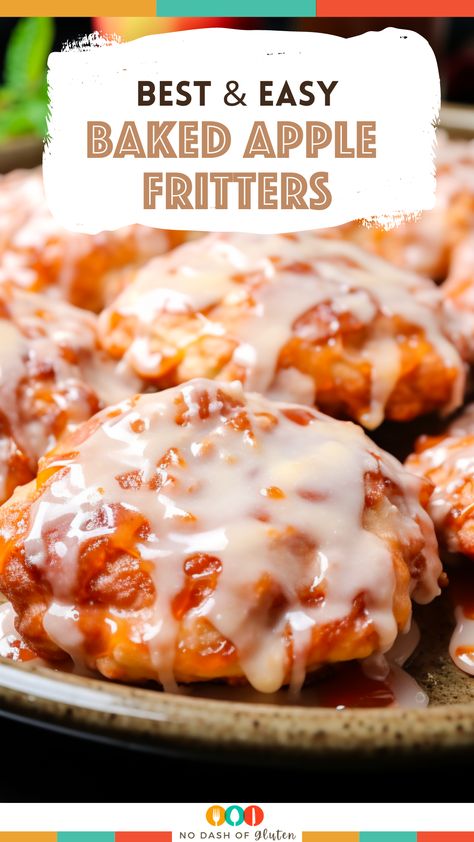 Savor the warmth of homemade Baked Apple Fritters! Healthier and just as scrumptious. Get ready to bake your way to breakfast bliss. Donuts Filled, Apple Fritters Recipe, Baked Apple Fritters, Apple Fritter Bread, Fried Donuts, Apple Recipes Easy, Fritters Recipe, Apple Dessert Recipes, Breakfast Sweets