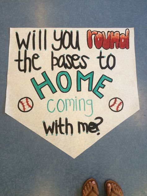 baseball homecoming proposal Baseball Proposal, Homecoming Dance Proposal, Asking To Homecoming, Cute Hoco Proposals, Homecoming Poster Ideas, School Dance Ideas, Prom Posters, Homecoming Signs, Cute Homecoming Proposals