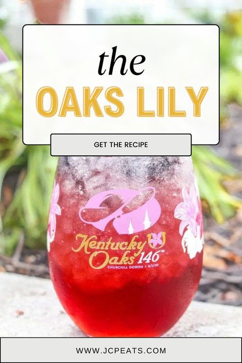 The signature drink of the Kentucky Oaks, everyone in the south loves the The Oaks Lily Cocktail. Easy and so delicious! Oak Lily Cocktail Recipe, Oaks Lily Cocktail Pitcher, Oaks Lily Cocktail, Kentucky Derby Appetizers, Alcoholic Slush Recipes, Alcoholic Slush, Lily Cocktail, Kentucky Derby Food, Southern Cocktail