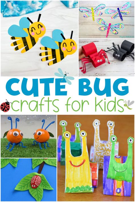 Kids love all things bug! If you are looking for a neat craft idea for kids for this summer. These bug crafts will for sure catch their attention. Enjoy these 21 summer crafts for kids bug addition! Bug Craft Kindergarten, Bugs And Insects Preschool Crafts Art Projects, Insect Handprint Craft, Bug Crafts Preschool Insects, Easy Insect Craft, Bug Art Projects For Kids, Bug Crafts For Preschoolers, Paper Bugs Crafts, Bug Craft For Preschool