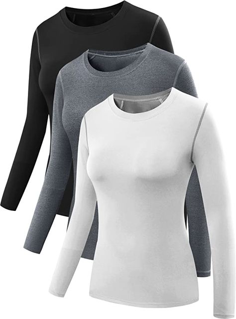 Compression Long Sleeve, Long Sleeve Workout, Layered Long Sleeve, Compression Sleeves, Sport Top, Compression Shirt, Running Shirts, Womens Long Sleeve Shirts, Running Tops