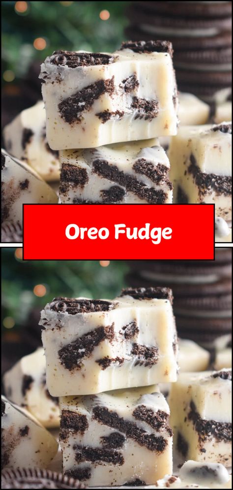 Treat yourself to the rich and creamy delight of Oreo Fudge! 🍫🍪 This no-bake dessert combines velvety chocolate fudge with crunchy Oreo pieces, creating a decadent treat that's perfect for any occasion. Easy to make and utterly irresistible, it’s great for parties, holidays, or simply satisfying your sweet tooth. Oreo Fudge Recipe, Oreo Pudding, Oreo Desserts, Oreo Fudge, Fudge Recipe, Bake Dessert, Fudge Recipes, Chocolate Fudge, No Bake Desserts