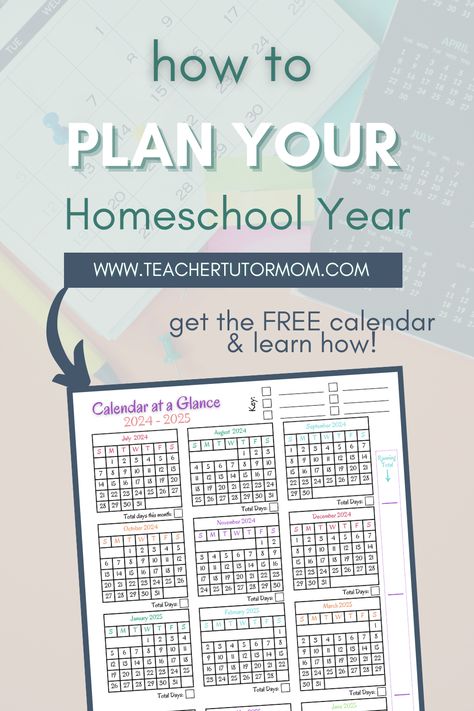 Get a free 2024-2025 Homeschool Year planning calendar and learn how to plan out your homeschool year. Homeschool Schedule Printable, Mom Productivity, Homeschool Tools, Homeschool Calendar, Year Planning, Kids Goals, Homeschool Lesson Plans, Planning Calendar, Curriculum Mapping