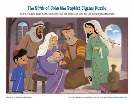 John the Baptist Archives - Page 3 of 3 - Children's Bible Activities | Sunday School Activities for Kids Birth Of John The Baptist, Sunday School Activities For Kids, Childrens Bible Activities, Printable Bible Activities, School Activities For Kids, Christmas Sunday School, Bible Verse List, Bible John, Bible Crafts Sunday School