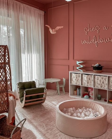 A little commotion for the pink playroom. Let me know if you need links for anything or find it on my LTK in bio! Pink Playroom, Cozy Homes, Colored Trim, Find It, Cozy House, The Pink, Baby Room, Let Me Know, Instagram A