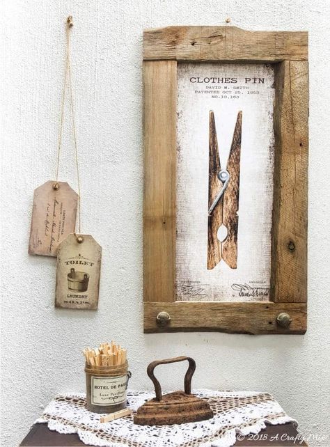 Diy Laundry Room Makeover, Laundry Room Decorating, Vintage Laundry Room, Laundry Room Wall Decor, Rough Wood, Interior Vintage, Vintage Laundry, Laundry Room Diy, Diy Laundry