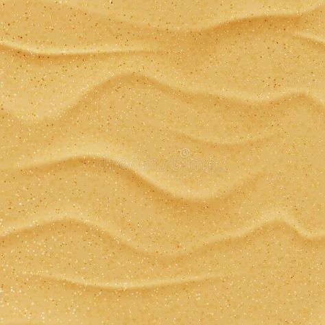 Vector yellow sand beach seamless texture. Abstract summer nature background. Desert dune realistic illustration stock illustration Sand Drawing, Summer Vector, Realistic Illustration, Texture Drawing, Beach Illustration, Sand Textures, Texture Abstract, Nature Background, Summer Nature