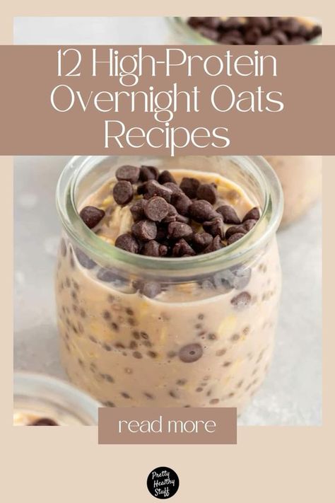 Boost your mornings with our 12 High-Protein Overnight Oats Recipes! Designed for those on the go, these quick, healthy breakfast options are not only delicious, but also packed with nutrients to power your day. Discover easy, make-ahead meals that save time without compromising on taste or health. Perfect for busy mornings and anyone looking to kickstart their day the right way. #HealthyEating #ProteinPacked #Breakfastldeas #OvernightOats Easy Healthy Filling Meals, Protein Overnight Oats Healthy Recipe, Overnight Oats Healthy Cinnamon, Meals With Protein Powder, Macro Friendly Overnight Oats Recipe, Overnight Oats High Protein Low Calorie, Overnight Oats Recipe High Protein, Healthy Overnight Oats Recipes, Easy Overnight Oats Healthy Recipes