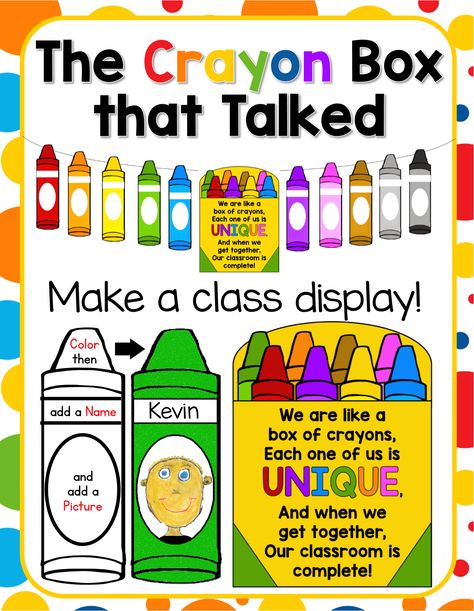 Crayon Themed Classroom, Back To School Displays, School Display, Back To School Activity, Class Displays, School Displays, Bulletin Board Ideas, School Activity, Crayon Box