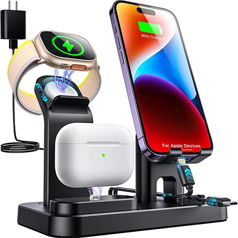 Iphone Charging Station, Cell Phone Charging Station, Apple Charging Station, Apple Watch 8, Phone Charging Station, Samsung Charger, Charger Station, Charger Stand, Watch Charger