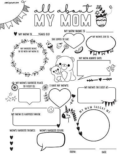 All About My Grandma, Paper Cards Diy, Mothers Day Coloring Sheets, All About My Mom, Grandparents Day Activities, Grandparents Day Crafts, Grandma Cards, Diy Mother's Day Crafts, Mothers Day Coloring Pages