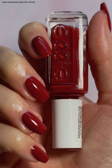 Bold & Beautiful Red Nail Ideas — Lots of Lacquer Red Nails Square Round, Christmas Red Gel Nail Polish, Warm Red Nails, Soft Red Nails, Red Nail Shades, Red Glossy Nails, Crimson Red Nails, Light Red Nails, Fall Red Nails