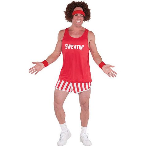 Richard Simmons Costume, 80s Party Costumes, 80s Party Outfits, Totally 80s, Richard Simmons, 80s Costume, 80s Theme, Halloween Costume Shop, Red Wigs