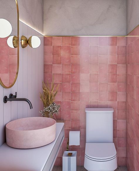 Tattoo Home, Inspiration Wall Art, Pink Toilet, Aesthetic Door, Door Aesthetic, Wallpaper Floor, Aesthetic Painting Ideas, Cabin Bathroom, Ceiling Wallpaper