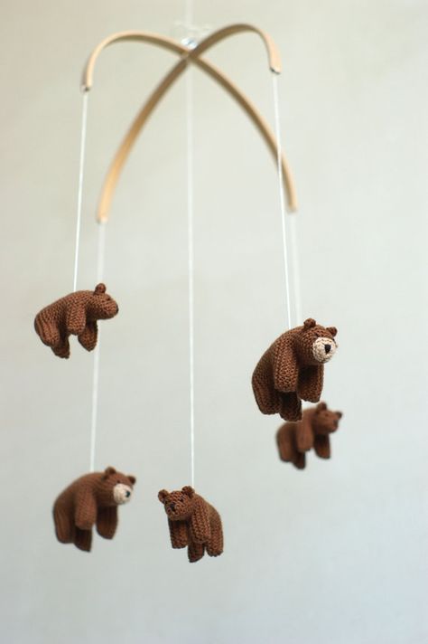 Woodland Mobile, Bear Nursery, Nursery Room Inspiration, Baby Sleep Problems, Nursery Mobile, Woodland Nursery, Baby Boy Nurseries, Baby Bear, Baby Cribs