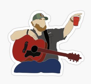 Luke Combs Sticker, Luke Combs Painting, Sharpie Canvas, Cow Photography, Country Backgrounds, Musician Portraits, Band Stickers, Country Bands, Country Musicians