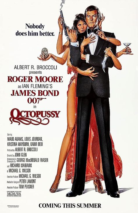 Amazon.com: Octopussy 1983 Poster Reprint - Roger Moore James Bond Home Decor Print (11x17 inches): Posters & Prints Roger Moore James Bond, Desmond Llewelyn, Jamesbond 007, James Bond Movie Posters, George Macdonald, James Bond 007, 007 James Bond, James Bond Movies, Ian Fleming