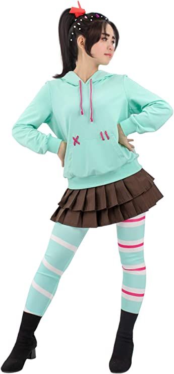 Vanellope Cosplay, Outfit Leggings, Halloween Clothing, Legging Fits, Hoodie Fits, Cute Costumes, Skirt Fits, Women's Costumes, Cute Skirts