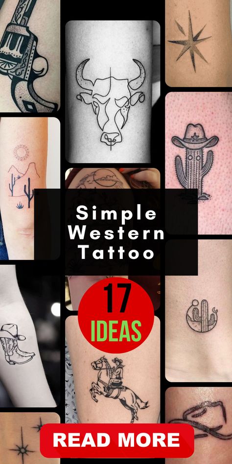 Immerse yourself in the world of simple Western tattoos with meaning, offering a deeper layer of symbolism to the iconic imagery of the wild west. These designs capture the essence of cowboy life and Western culture while also conveying a personal significance, resulting in tattoos that hold a special meaning for you. Whether you opt for classic Western symbols or more unique motifs, each tattoo tells a story that resonates on a personal level. Western Star Tattoo, Western Name Tattoos, Southwest Tattoo Design, Western Wrist Tattoos For Women, Cowgirl Art Wild West, Western Tattoos With Meaning, Lainey Wilson Tattoo, Tiny Western Tattoos For Women, Rodeo Tattoos For Women