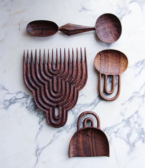 Ariel Alasko, Ariele Alasko, Wooden Container, Spoons And Forks, African Decor, Wooden Utensils, Sculpture Park, Whittling, Amulets