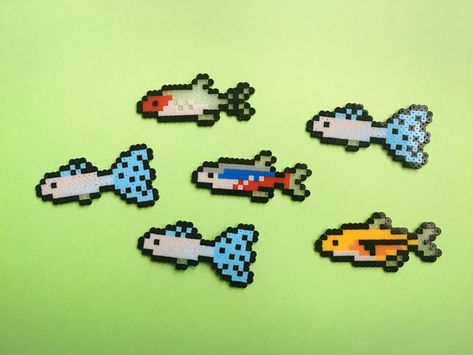 Beta fish Betta Fish Perler Beads, Perler Beads Fish Pattern, Fishing Perler Bead Patterns, Perler Bead Patterns 29x29, Sea Creature Perler Bead Patterns, Perler Bead Patterns Sea Animals, Perler Bead Patterns Fish, Fish Hama Beads, Ocean Perler Beads