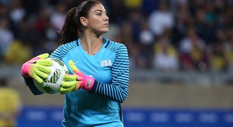 USA goalie Hope Solo rips  Sweden after loss - “I thought that we played a courageous game,” Solo said via Grant Wahl of FOX Sports. “I thought we had many opportunities on goal. I think we showed a lot of heart. We came back from a goal down. I’m very proud of this team, but I also think we played a bunch of cowards. The best team didn’t win today. I strongly believe that. I think you saw American heart. You saw us give everything we had today.”  Sportsnet.ca Goal Keeper, Hope Solo, Soccer Goalie, Soccer Women, Foul Play, Us Soccer, Women’s Soccer, Professional Soccer, Hollywood Gossip