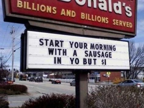 Mcdonalds Breakfast, Food Fails, Shopping Humor, Food Signs, Retail Signs, Laughing So Hard, Funny Signs, A Sign, Shop Signs