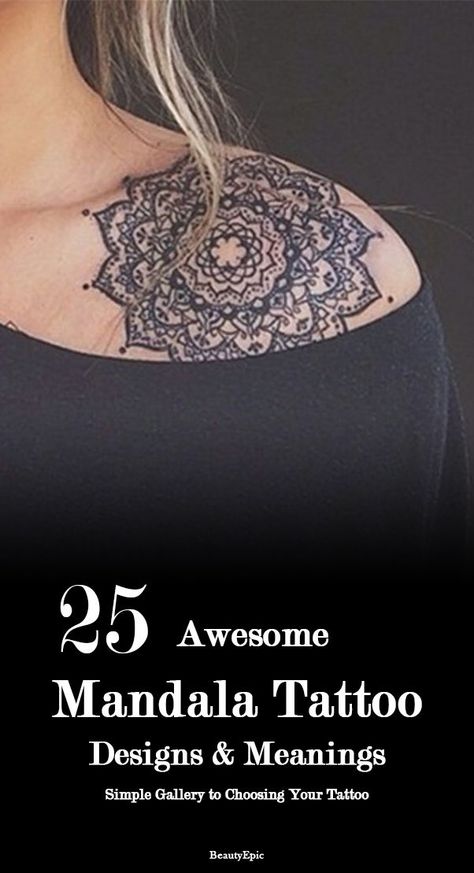 Women Tattoos Mandala, Shoulder Cap Mandala Tattoos For Women, Meaning Of Mandala Tattoo, Mandala Tattoo Sleeve Women Lotus Flowers, Shoulder Tattoo With Meaning, Mandela Shoulder Tattoos For Women, Strength Mandala Tattoo, Mandala Tattoo Neck For Women, Shoulder Cap Tattoos For Women Mandalas