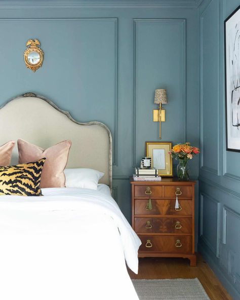 Feminine Blue Bedroom, Colorful Guest Bedroom, Southern Bedroom, Mandeville Canyon, Unicorn House, Interior Design Bloggers, French Coastal, Feminine Bedroom, Traditional Bedroom Decor