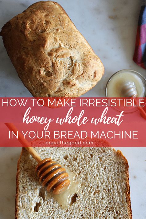 Whole Wheat Bread Machine, Bread Machine Wheat Bread Recipe, Best Whole Wheat Bread, Bread Machine Recipes Healthy, Easy Bread Machine Recipes, White Sandwich Bread, 100 Whole Wheat Bread, Honey Oat Bread, Best Bread Machine