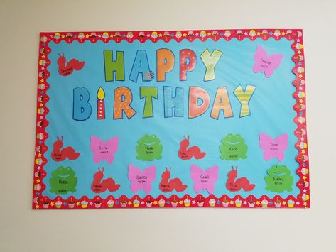 Spring-time birthday bulletin board! Spring Theme Birthday, Birthday Bulletin Board, Butterfly Ideas, Birthday Bulletin Boards, Birthday Bulletin, I Am Special, Blues Clues, Spring Theme, Childhood Education