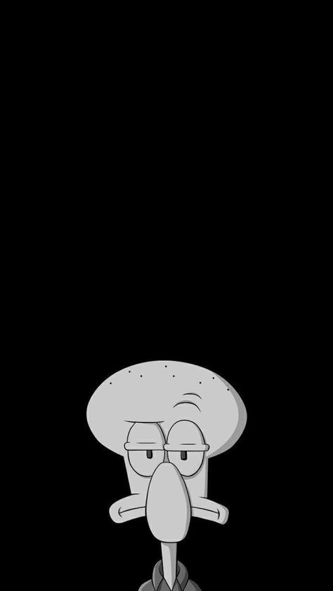 Squidward Aesthetic, Squidward Wallpaper, Dark Boy, Pp Wa, Doodle Art Letters, Funny Lockscreen, Wallpaper Wa, Iphone Wallpaper For Guys, Wallpaper Hp