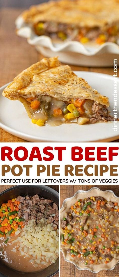 Beef Pot Pie With Leftover Roast, Leftover Deli Roast Beef Recipes, Beef Stew Leftover Ideas, Leftover Beef Stew Recipes, Roast Beef Casserole Recipes, Beef Pot Pie Recipe Easy, Leftover Chuck Roast Recipes, Leftover Beef Roast Recipes, Beef Potpie