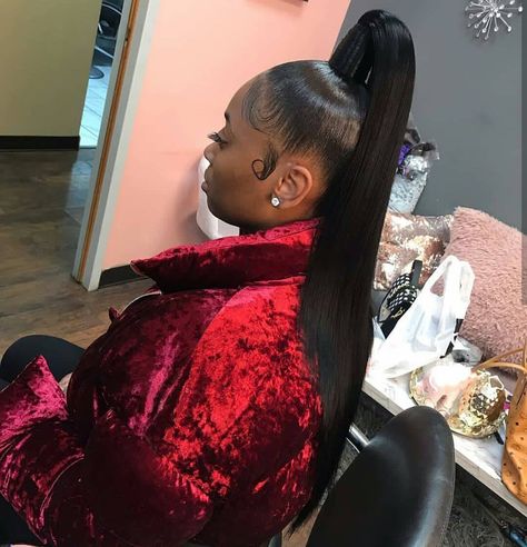 High Straight Ponytail Hairstyles, High Long Ponytails, Long High Ponytail, Slicked Ponytail, Genie Ponytail, Long Ponytail Hairstyles, Extended Ponytail, Hairstyles Formal, Pretty Ponytails