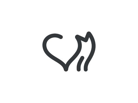 Cat <3 Cute Signature Ideas, Doodles Cat, Cat Symbol, Cat Symbolism, Cat Simple, Fox Sketch, Logo Cat, Cats Tattoo, Cute Easy Doodles