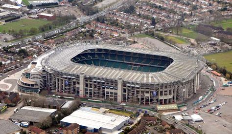 Twickenham Stadium (usually known as Twickenham or Twickers) is a stadium in Twickenham, south west London, England. It is primarily a venue for rugby union ... Get more information about the Twickenham Stadium on Hostelman.com #attraction #United #Kingdom #landmark #travel #destinations #tips #packing #ideas #budget #trips Rugby Stadium, Six Nations Rugby, English Rugby, Twickenham Stadium, Wales Rugby, England National, England Rugby, Sports Arena, Six Nations