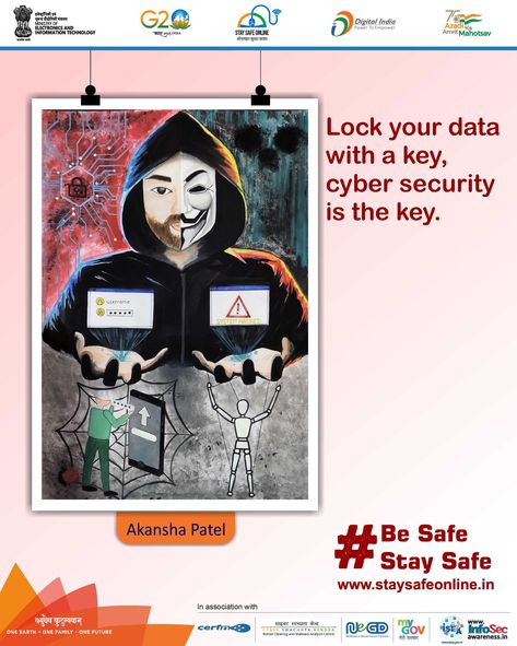 Hindi Advertisement Poster, Safety And Security Poster, Cybersecurity Drawing, Cybersecurity Poster Design, Cybercrime Poster, Cybersecurity Poster, Product Sketches, Art Competition Ideas, India Poster