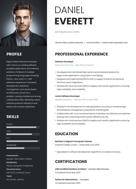 An easy-to-edit resume template for Google Docs. Chronological Resume, Resignation Letters, Wedding Ceremony Script, Online Resume, Create A Resume, Docs Templates, Simple Resume, Your Picture, Resume Template Free