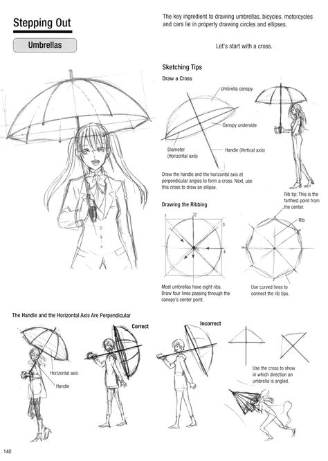 139 Umbrella Drawing, Manga Drawing Tutorials, Drawing Faces, Drawing Book, Poses References, Arte Inspo, Digital Painting Tutorials, Anime Drawings Tutorials, Digital Art Tutorial