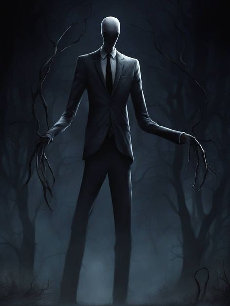 Slender Man Fanart, Slenderman Proxy, Horror Artwork Illustrations, Scary Creepypasta, Eyeless Jack, Spooky Stuff, Ben Drowned, Slender Man, Creepypasta Cute